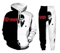New Men/Womens Scarface Art  Funny 3D Print Fashion Tracksuits Crewneck hoodie Joggers Pants + Hoodies TZ024 1