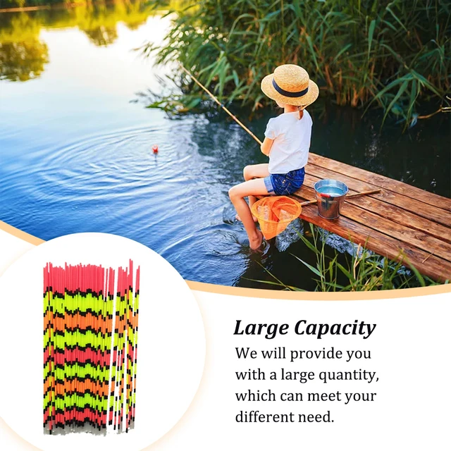 100 Pieces Fishing Float Vertical Buoy Fluctuate High Sensitivity Tail  Floats Sports Tube Indicator Outdoor 1 3X5 - AliExpress