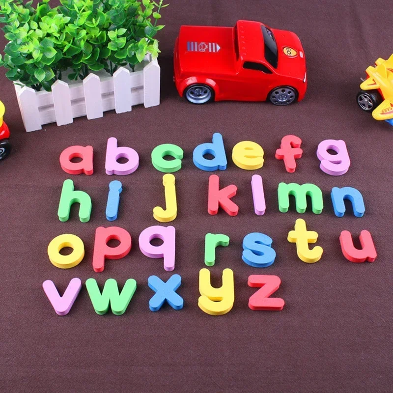 Educational Learning Toy Magnetic Abc Alphabet Montessori Stickers Magnetic Digital Refrigerator Stickers