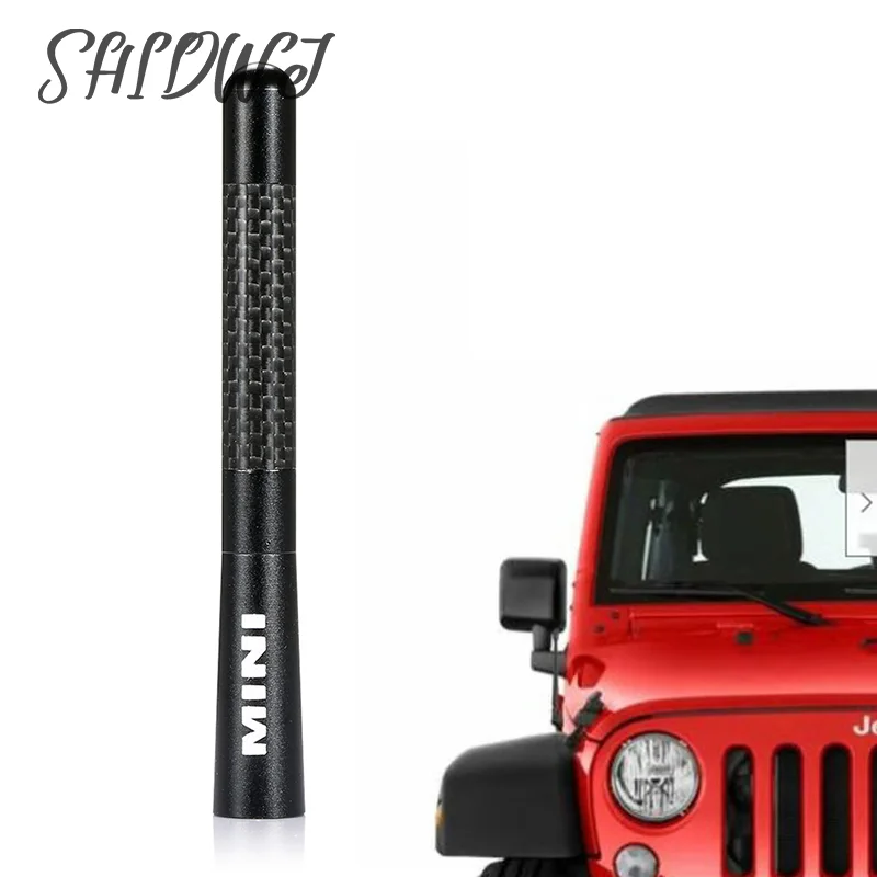 

For Mini Car Roof Antenna Universal Decoration Carbon Fiber Aerial R55 R56 R60 R50 R53 F55 F56 F60 Styling Accessories
