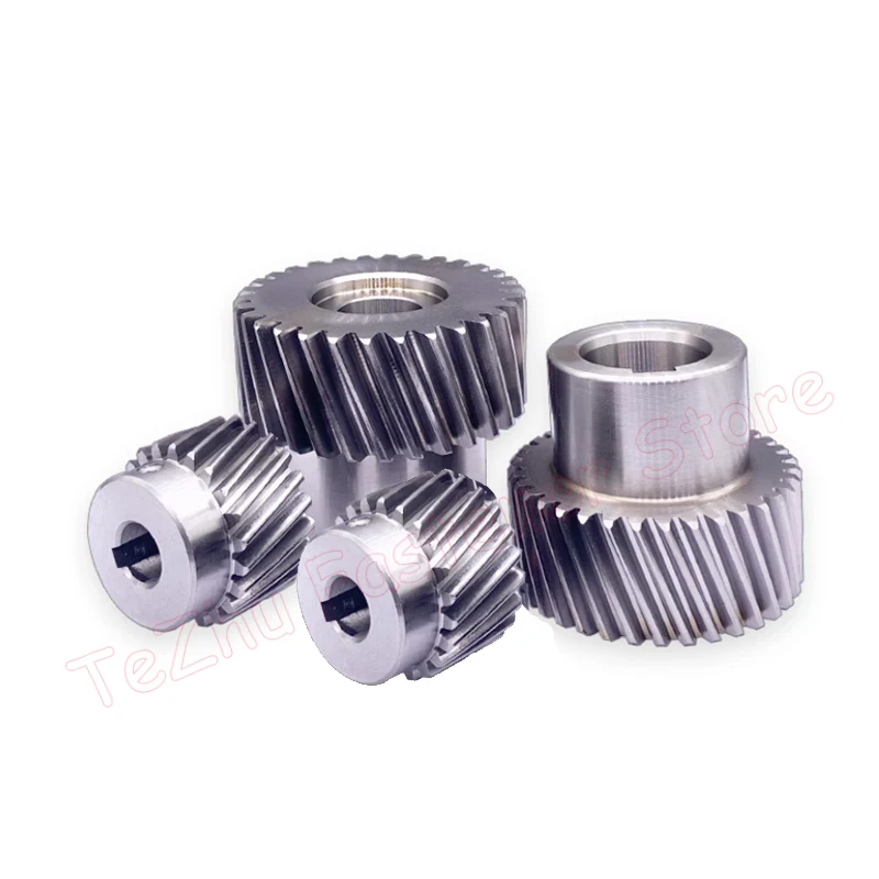 1pc 20 22 25 35 Teeth 1.5M Left-hand Helical Gear 19&deg;31&prime;42&Prime; High Precision 1.5 Module Rack Gear Bore 12 14 16 19-25mm 45# Steel transmission gear