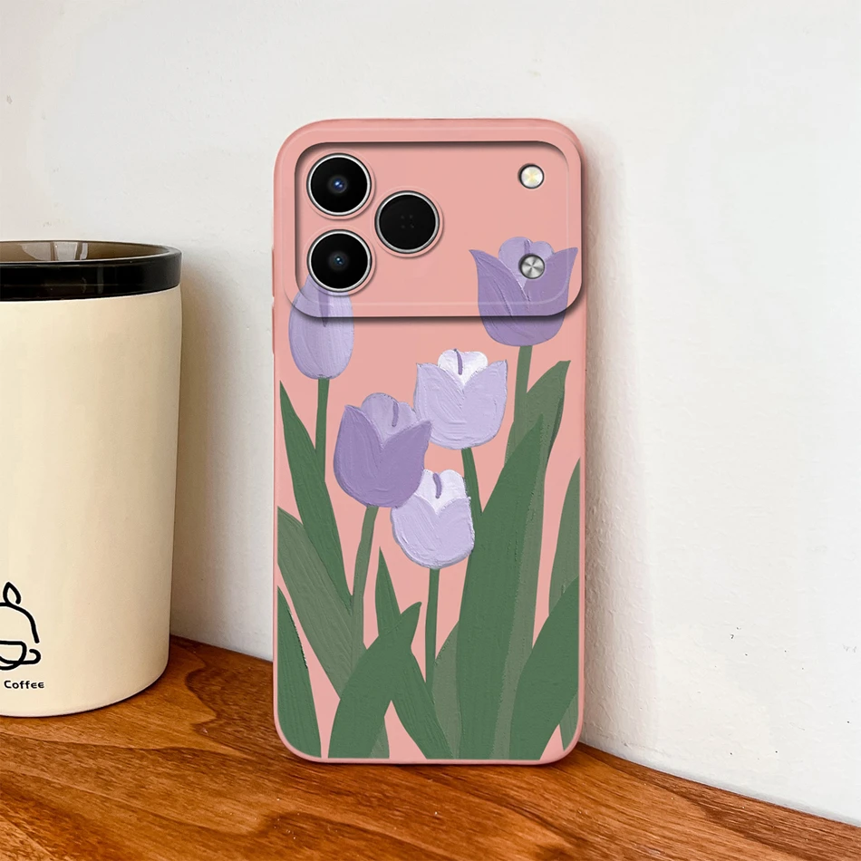 Funny Cartoon Animals Lens Protection Soft Liquid Silicone Back Cover Case