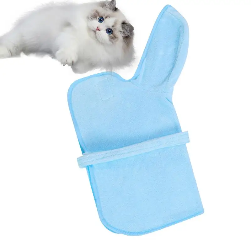 

Dog Towel Quick Drying Wearable Microfiber Dog Towel With Hood Pet Cleaning Towel Dog Dressing Gown Soft Pet Robe Supplies