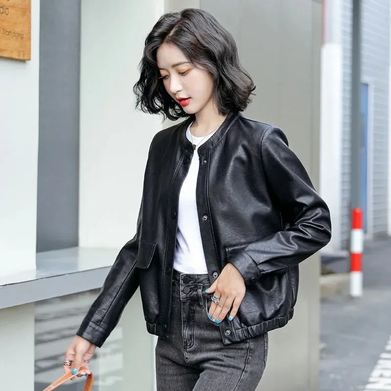 Рисунок 3 - Кожаная куртка с воротником-стойкой