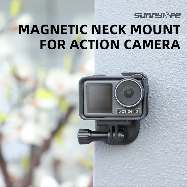 カメラ用ストラップ付き磁気マウント,gopro djiアクションカメラ 