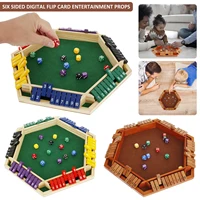 Shut The Box Game for 1 to 6 Players Wood Tabletop Board Game with 12 Dice Fun Close The Box Game Handmade Shut The Box Dice 1