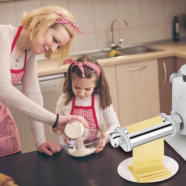 Maker Attachment for All Mixers, Noodle Ravioli Maker Kitchen Aid Mixer  Accessories 3 In 1 Including Dough Roller Spaghetti Cut - AliExpress