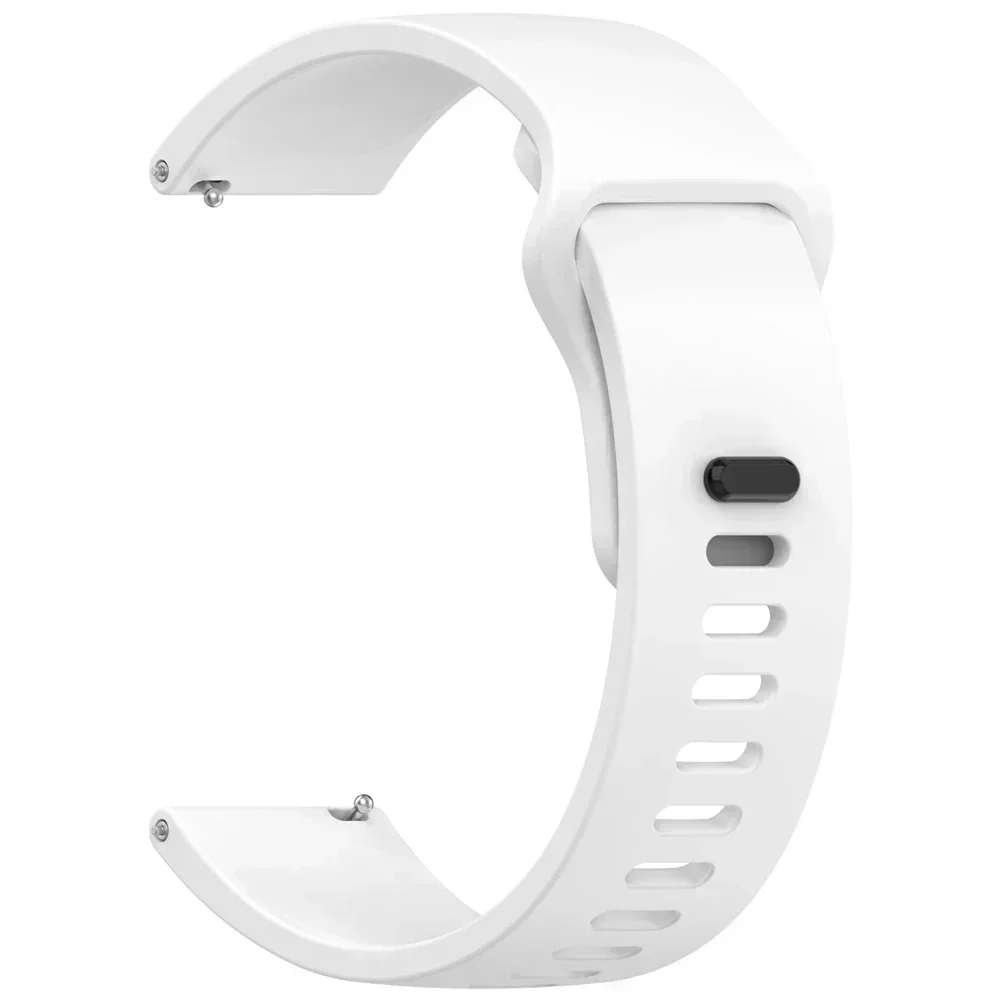 Versatile Silicone Smartwatch Strap - Adjustable 20mm/22mm Band