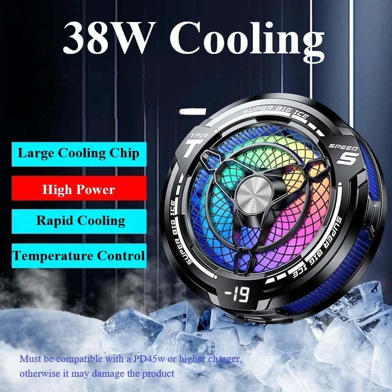 High-Performance RGB Magnetic Tablet & Phone Cooler with Powerful Cooling for Gaming & More
