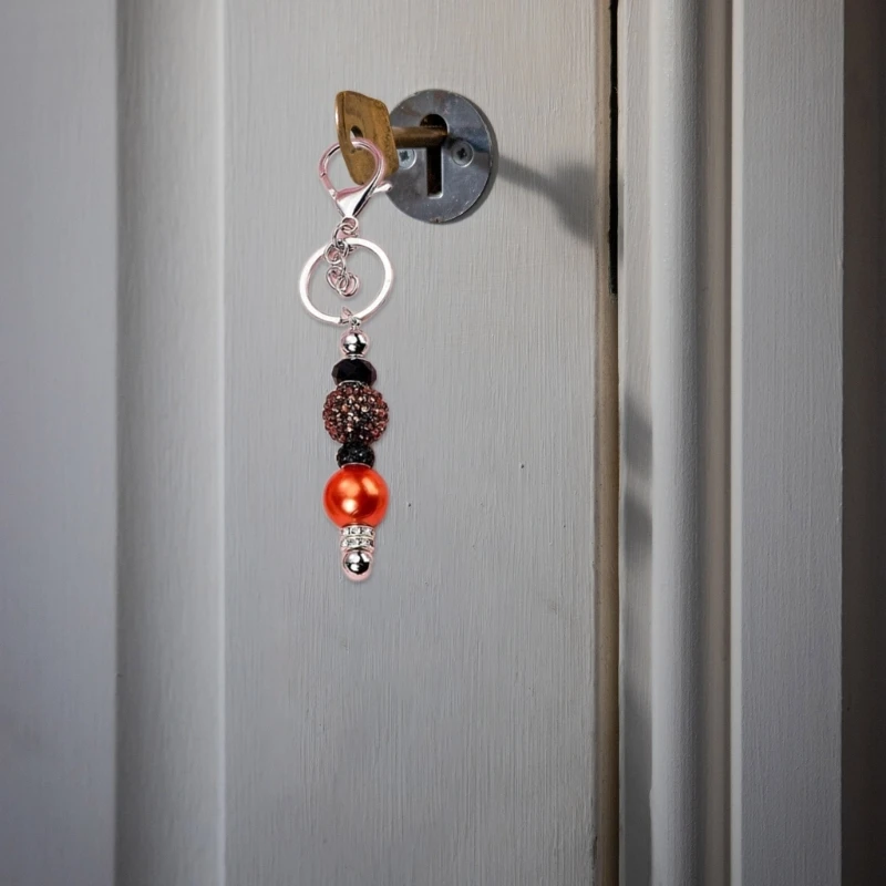 Set of 80 Ballpoint Pen Set with Colorful Bead Beadable Pens and Keychain for Customizing Stylish Stationery Decorations 37JB