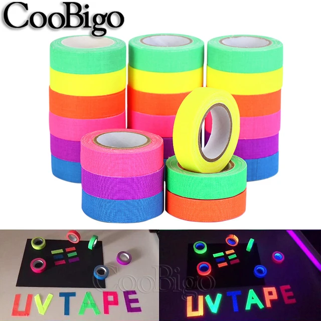 6pcs/set Gaffer Fluorescent Tape Self-adhesive Sticker Reactive