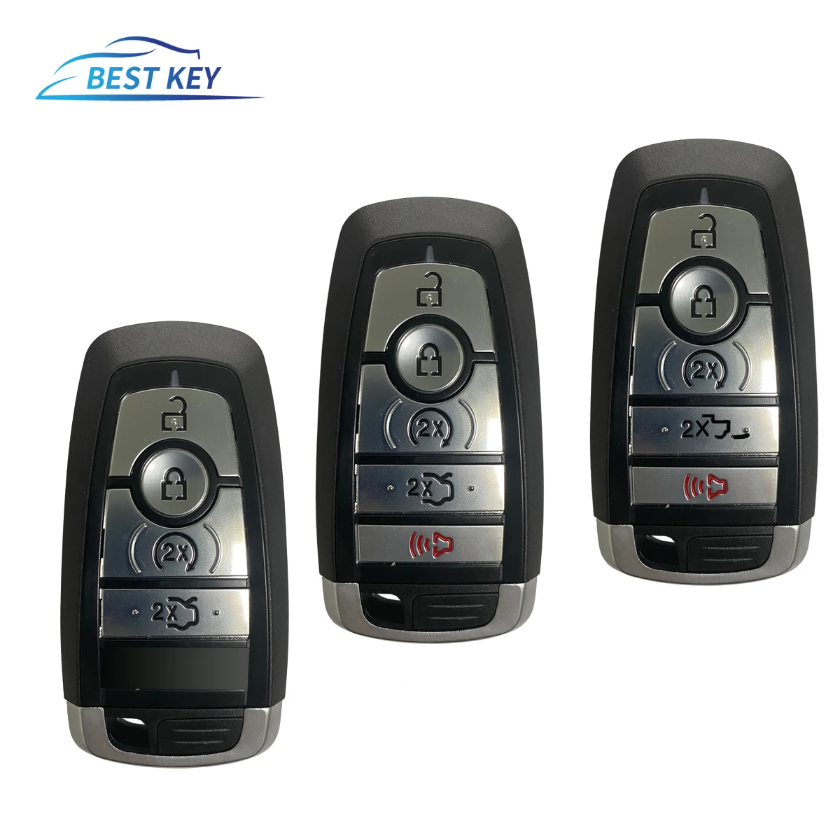 BEST KEY Remote Key Cover Fob Shell Housing Car Key Case For Ford Ranger Fusion Mustang Raptor Explorer F-150 F250 F-350 4/5BTN