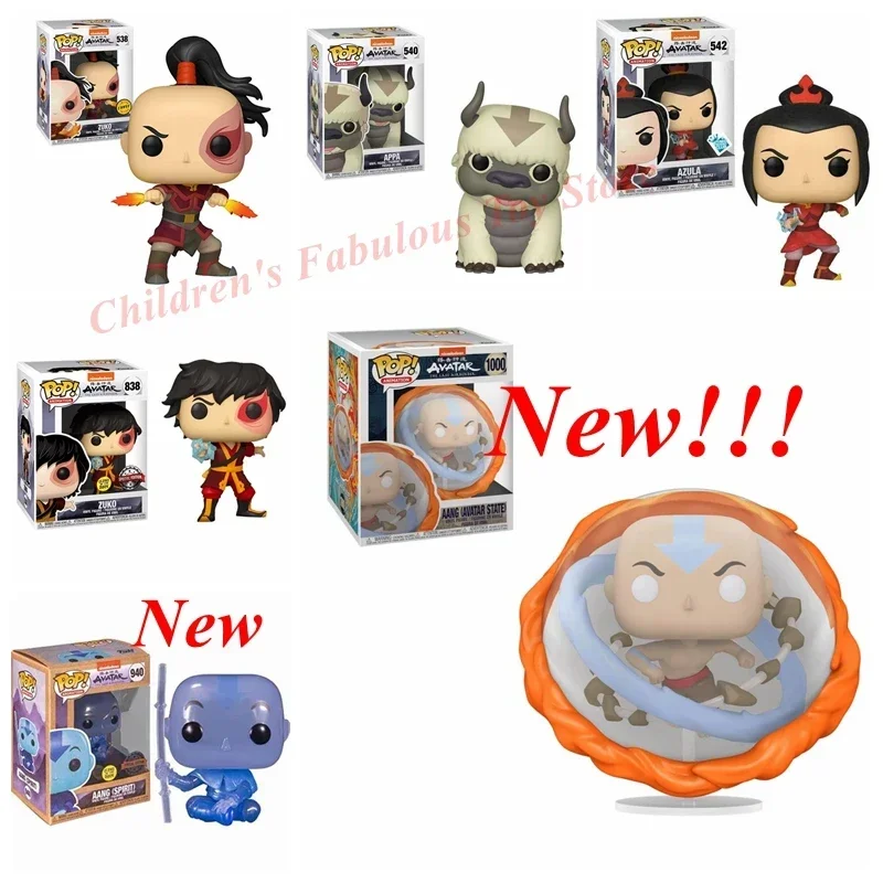 FUNKO POP Avatar Theme The Last Airbenders APPA #540 Asula #542 Figura de vinilo Modelo Juguetes para niños regalos de cumpleaños