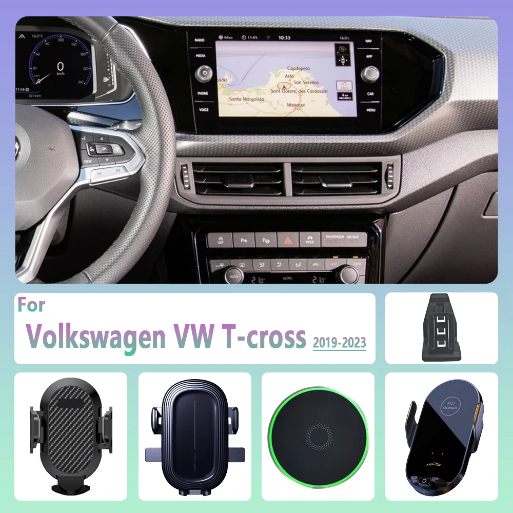 Volkswagen T-Cross Wireless Magnetic Phone Holder with MagSafe Charging Support