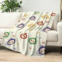 Warm Soft Plush Nap Blankets Sofa cute rug for Living Room Office Bed Cartoon Home Travel Kid Birthday The-T-TeletubbieS Gifts 1