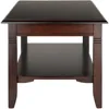 Wood Nolan Coffee Table, Cappuccino Finish 4