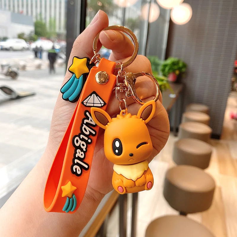 Porte-clés en PVC Pokémon Anime Figure, Eevee, Pikachu, Vaporeon, Umbreon,  Glaceon, Sac, Porte-clés, Charme, Jouets pour enfants, Cadeaux  d'anniversaire - AliExpress