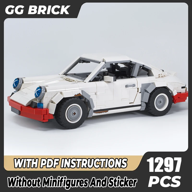 

Moc Building кирпичики город Автомобильная серия, Индивидуальная модель Supercar RSR, технология модульных блоков, набор «сделай сам» для сборки, рождественский подарок