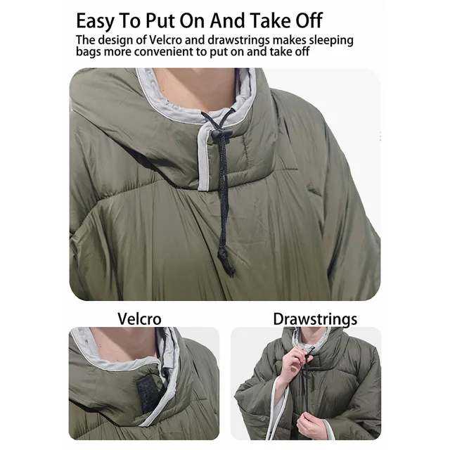 Outdoor Down Poncho Blanket 4