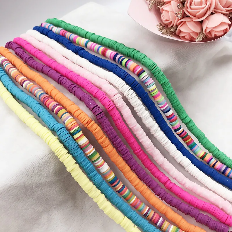 Duoying Personalized Soft Pottery Beaded Name Necklace, Nameplate Bracelet Stainlee steel Custom Necklace Bracelet Jewerly Set