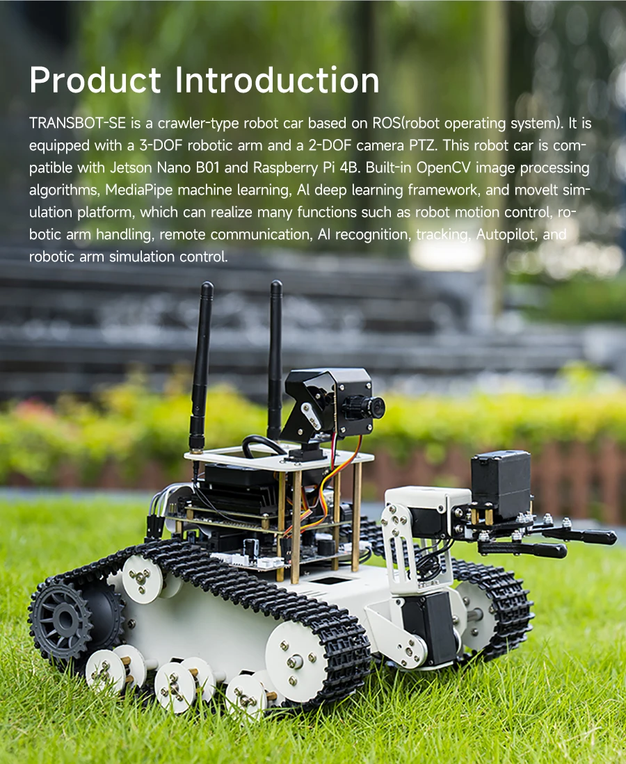 Transbot SE ROS AI 3DOF Robotic for Nano and Raspberry | LK TRONICS TRADING
