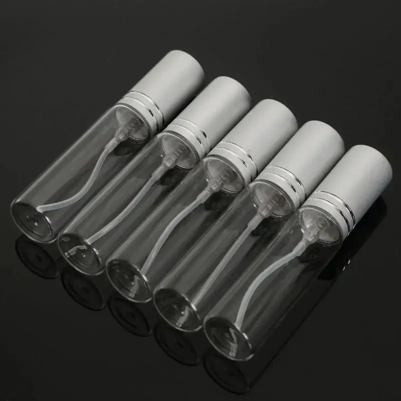 1/5/10Pcs 10ML Clear Spray Bottle Small Empty Glass Atomizer Perfume Bottles Mini Liquid Tonic Oil Cosmetic Container
