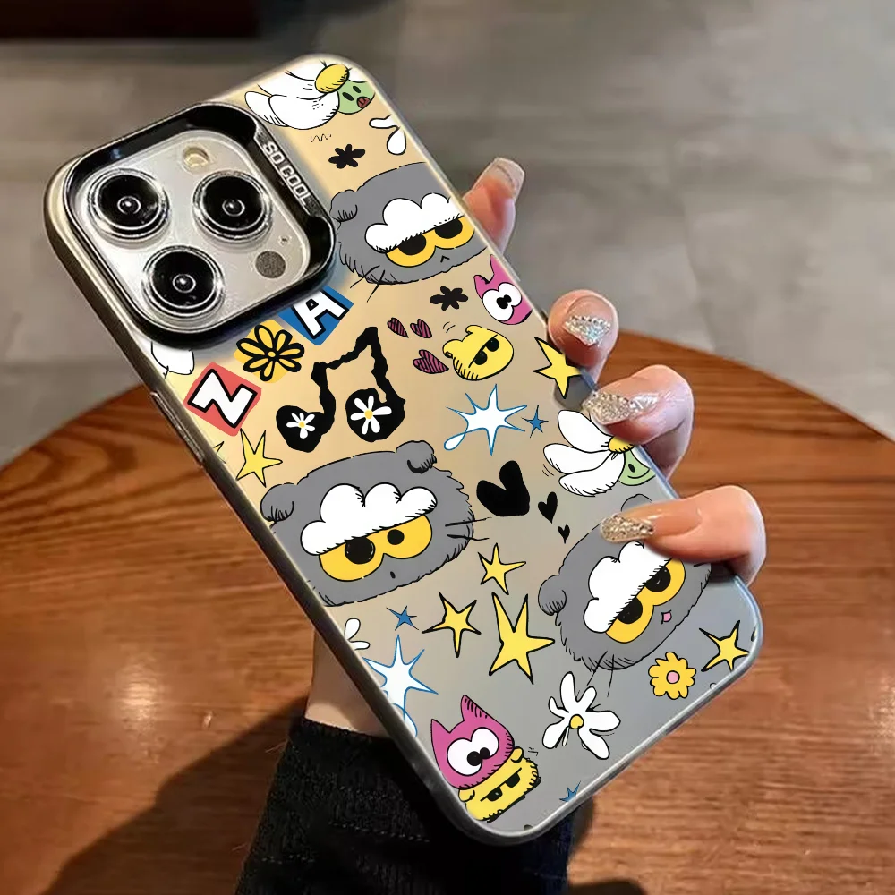 Kawaii Fashion TPU Silver Laser Soft Phone Case