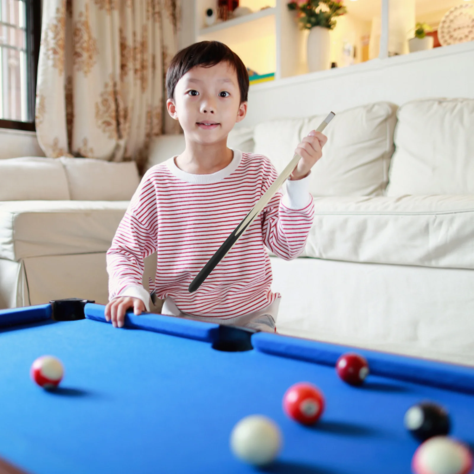 1Pc Mini Pool Short Kids Stick Wooden Billiard Cues Children Pool Sticks Snooker Bat Gaming Chess Games Table Sports