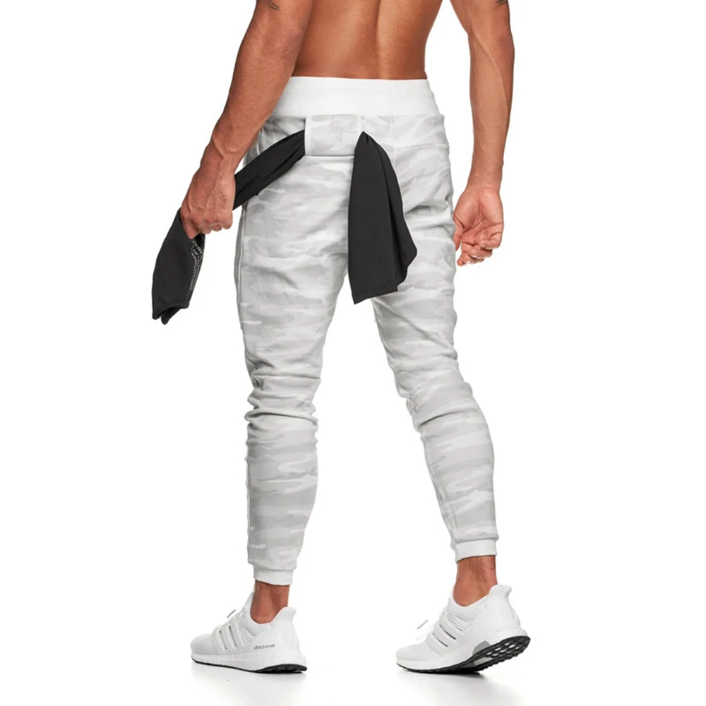 

Cotton Running Jogging Pants Men Hip Hop Joggers Streetwear Camo White Gym Trousers Training Bottoms Sweatpants Fitness Leggings