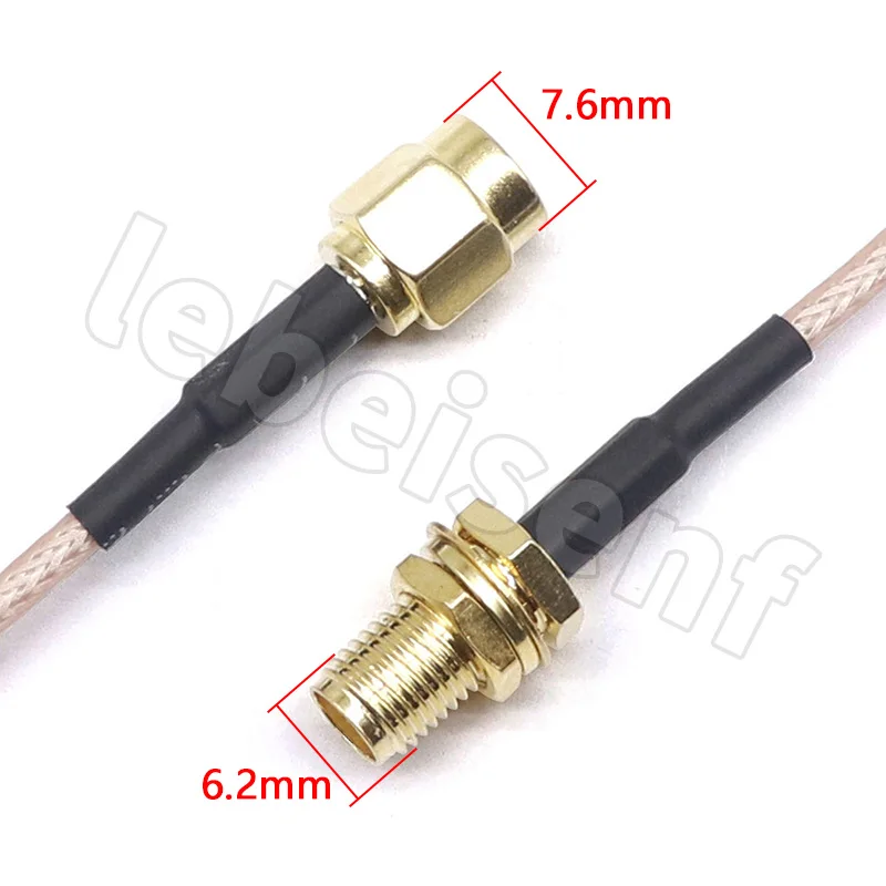 Antenna Extension Cable Antenna Extension Cable SMA-JK SMA male to female inner screw inner hole to outer screw needle RG316 adapter cable