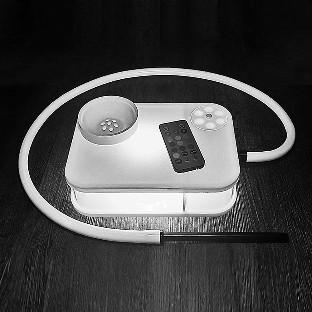 Square Acrylic Hookah Set with LED Light Bongs in Australian