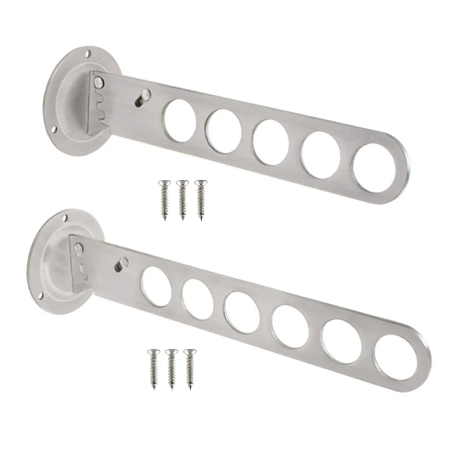 

Складная вешалка для одежды, сверхпрочная настенная вешалка из нержавеющей стали для пальто, держатель для прачечной, ванной, спальни, дома