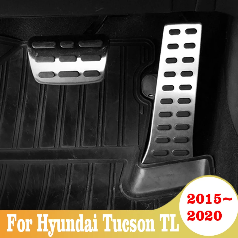 

Car Styling Fuel Accelerator Non-Slip Brake Pedal Cover For Hyundai Tucson TL 2015 2016 2017 2018 2019 2020 Retrofit Accessories
