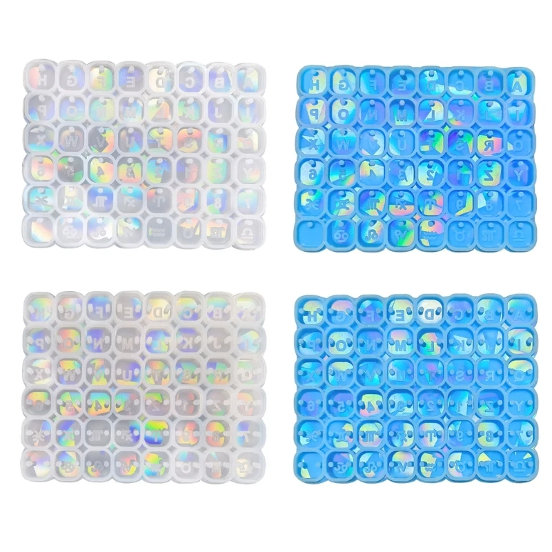 

Resin Beads Molds with Hole Letter Silicone Mold Number Letter Mold