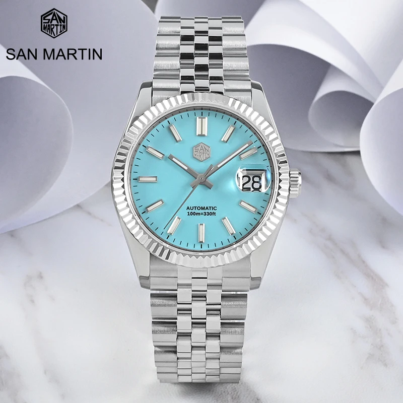 

San Martin 36.5mm Men Watch Top Brand Luxury PT5000/SW200 Automatic Mechanical Fashion Watches Sapphire Waterproof 10Bar BGW9