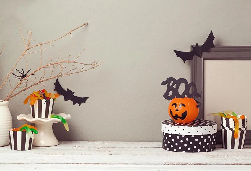 Happy Halloween Decoration Party Photo Background Dolcetto O Scherzetto Fondali Per Fotografia Per Bambini Per Kit Di Studio Fotografico Fonds Props