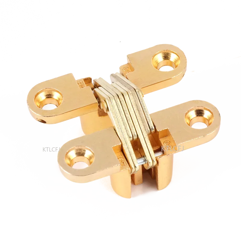 1PCS Folding Stainless Steel Invisible Loop Furniture Supplies Hidden Hinges Window Accessories Cross Door Hinge