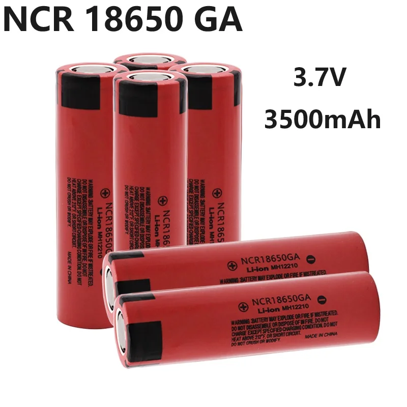 

Air Express NCR 18650 GA 3.7V 3500mAh Lithium-ion Rechargeable Battery with 30A Discharge.for: Alarms, Cameras,Etc