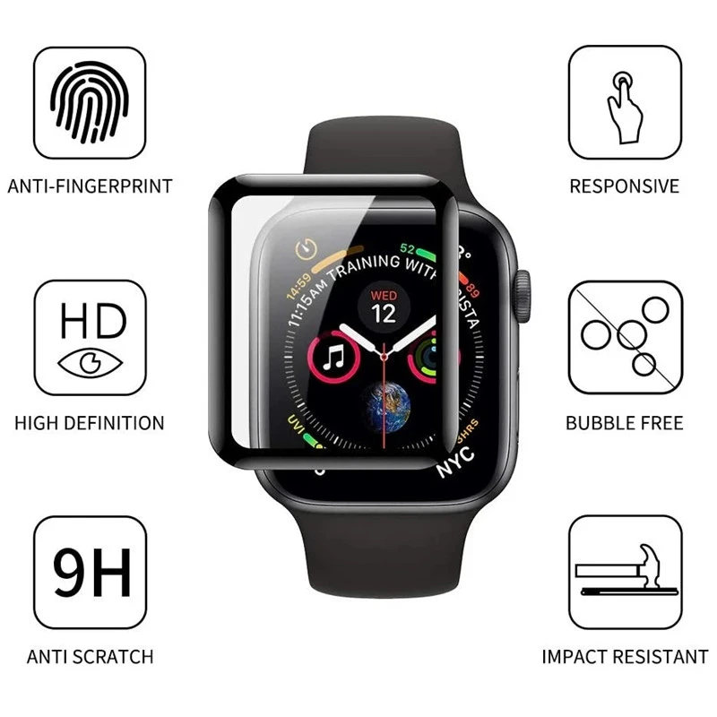 Фото 3d-защита экрана для iWatch Ultra, Защитная пленка для Apple Watch Series 1 2 3 4 5 6 7 8 SE 38/42 мм 40/44 мм 41/45 мм, 2 шт. №3