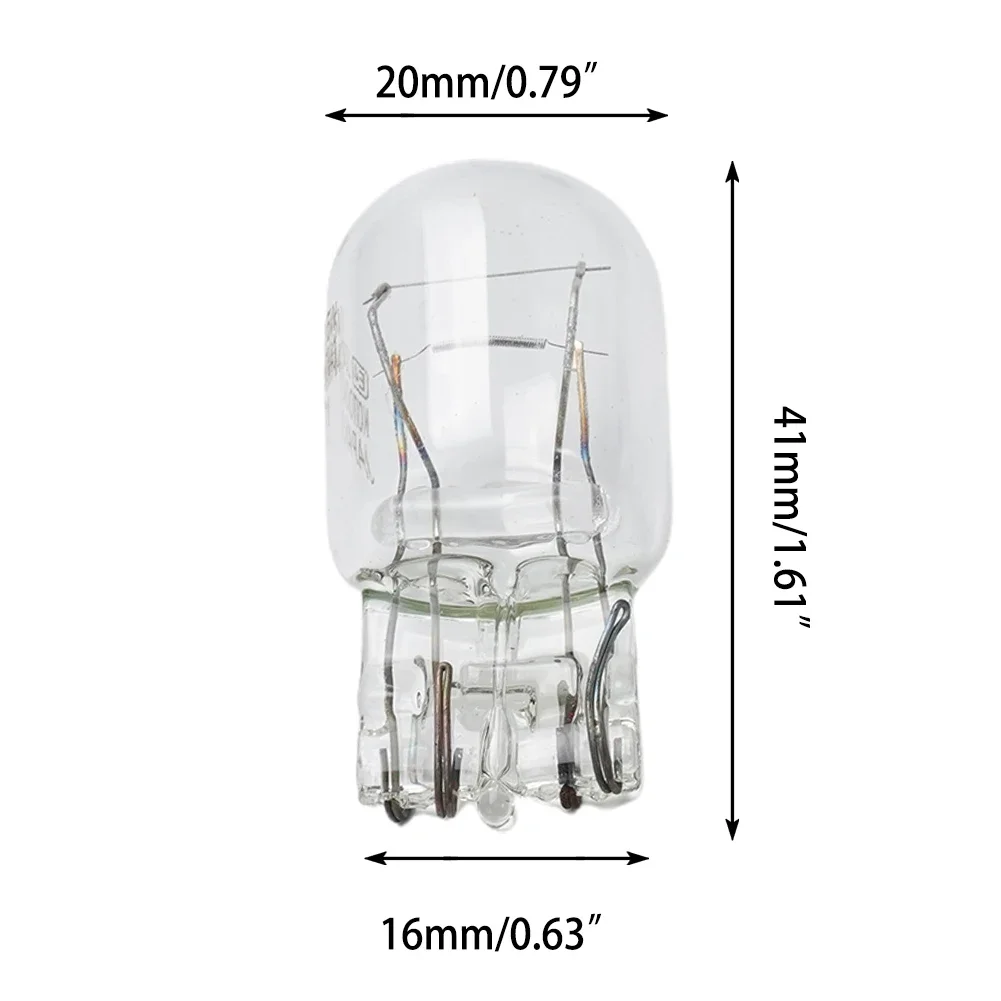 

10PCS Clear Glass Turn Signal Stop Brake Tail Light Bulbs Daytime Running Lights Tail Bulbs T20 7443 1891 21/5W