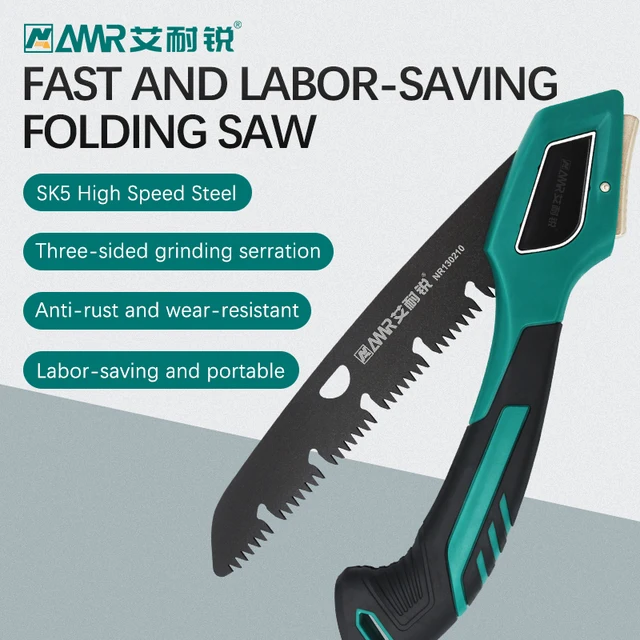 Folding Hand Saw Compact Design Hand Saw for Trees and Camping Pruning Saw with Hard Teeth Hacksaw Garden Trimming Tools