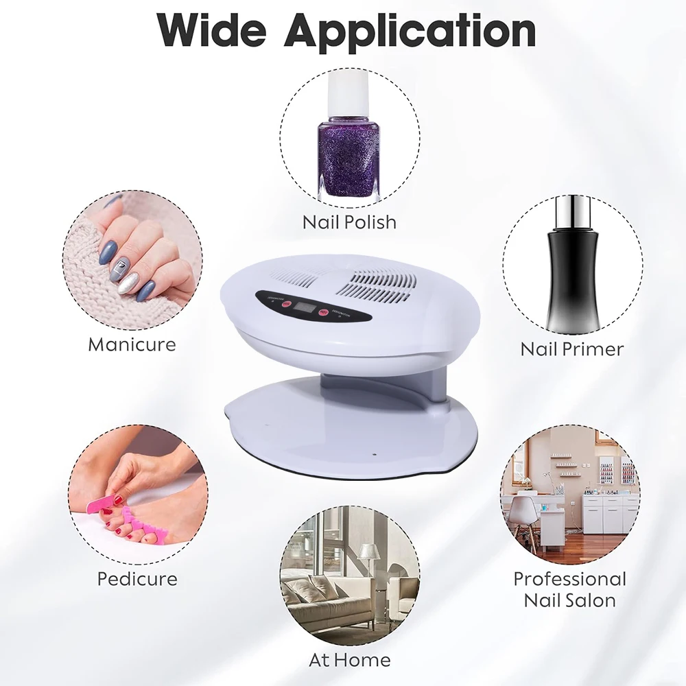 LINMANDA Professional Nail Dryer 400W Air Nail Fan Blower Dryer Machine Auto Induction Warm Cool Wind Air Nail Polish Drying Fan 3