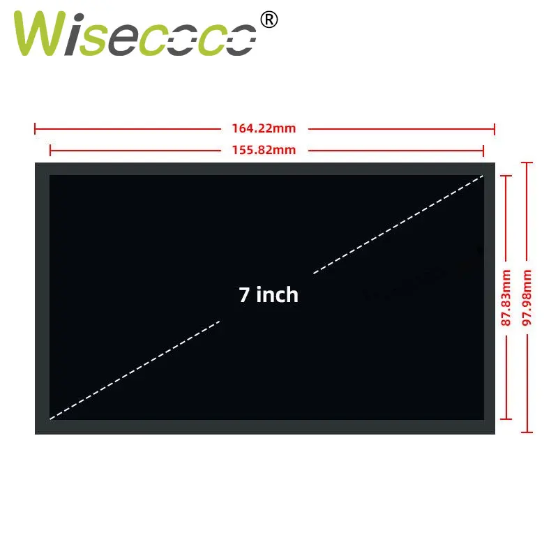 Sunlight Readable Screen 7 Inch 1920x1080 2000 Nits Luminance