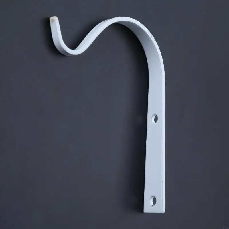 367A Outdoor Hanging Plants Bracket, Plant Hanger Indoor Bird Feeder Hangers Hook Heavy Duty Wrought Cast Iron Wall Fence