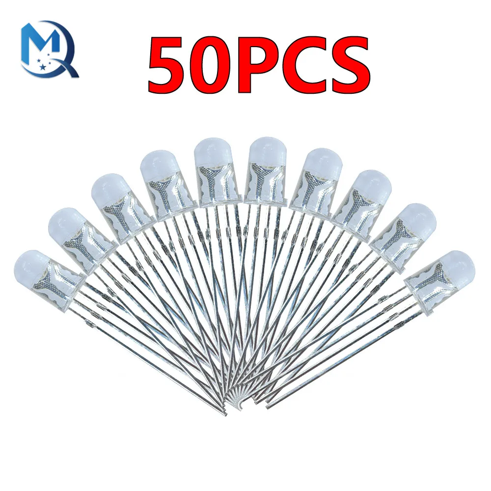 50Pcs Multicolore 4Pin 5Mm Rgb Led Diode Light Lamp Tricolore Rotondo Anodo Comune Led 5Mm Diodo Luminescente