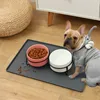 Silicone material dog drinking water and eating mat cat mat pet mat waterproof wear-resistant durable easy to clean pet supplies 3