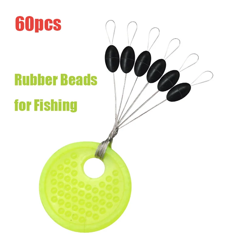 600 pz 100 Gruppi Galleggiante Tappo di Gomma Pesca Bobber Tappo