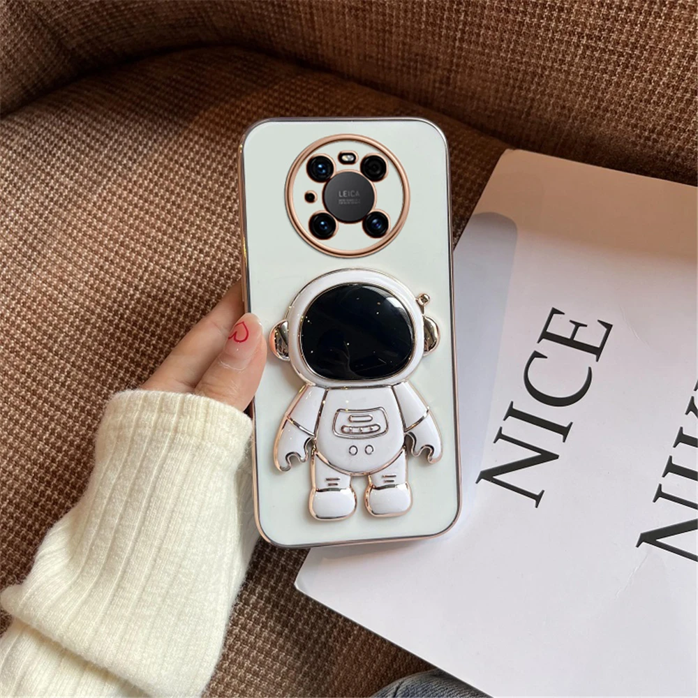 Astronauta salokāms statīva maciņš Huawei P60 P50 P40 P30 P20 Pro Lite Mate 60 50 40 30 Honor 9X 20 viedajam turētājam_voghion.com