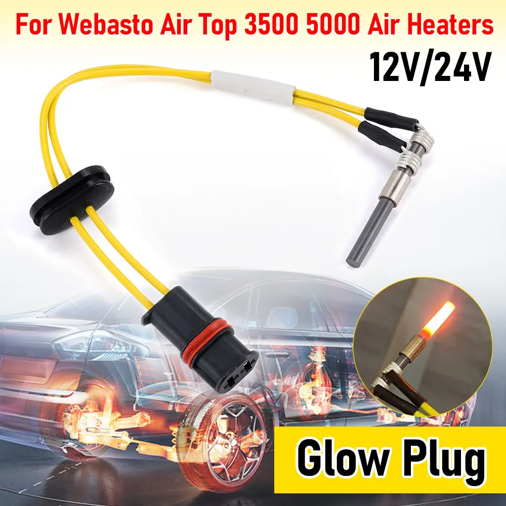 12V/24V Ceramic needle Diesel Parking Heater Glow Plug 91370B 91371B For Webasto Air Top 3500 5000 Air Heaters glow plug