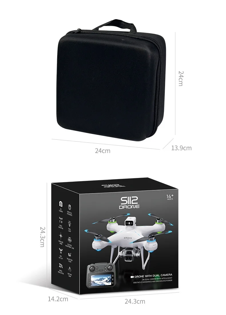 New Product With Large Screen Control Brushless Aerial Photography Aircraft And 8k Remote Control Aircraft For The S112 Model